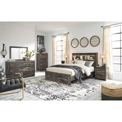 Signature Design by Ashley Drystan B211B79 8 pc Queen Bookcase Bedroom Set