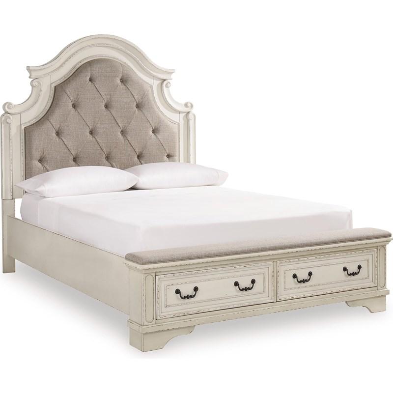 Large Picture of Realyn B743B46 7 pc Queen Upholstered Panel Bedroom Set