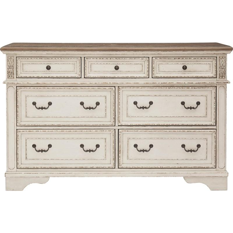 Large Picture of Realyn B743B46 7 pc Queen Upholstered Panel Bedroom Set