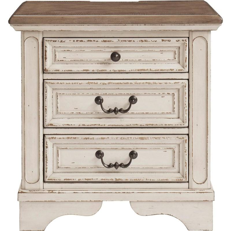 Large Picture of Realyn B743B46 7 pc Queen Upholstered Panel Bedroom Set