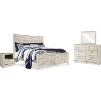 Signature Design by Ashley Bellaby B331B15 6 pc King Panel Bedroom Set