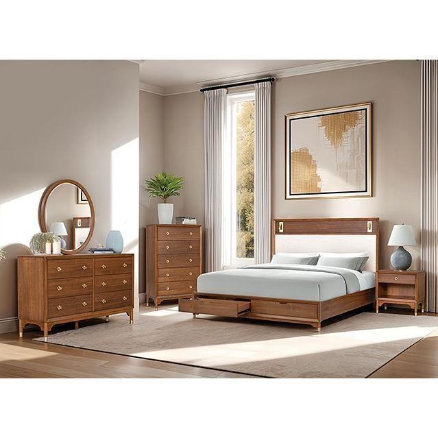 Large Picture of Hepburne FM74000WN-Q-ST-5PC-C 7 pc Queen Storage Bedroom Set