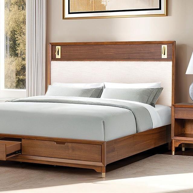 Large Picture of Hepburne FM74000WN-Q-ST-5PC-C 7 pc Queen Storage Bedroom Set