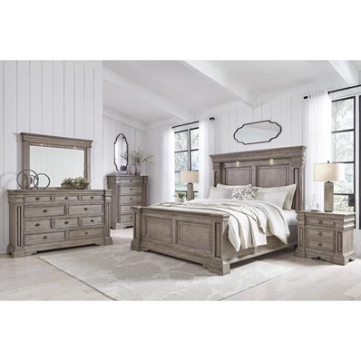 Signature Design by Ashley Blairhurst B916B9 6 pc King Panel Bedroom Set