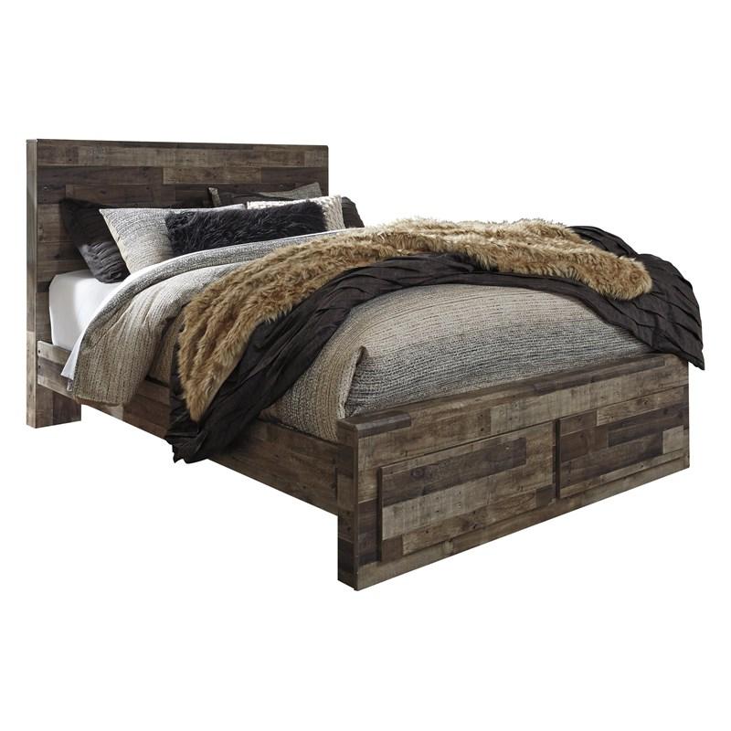 Large Picture of Derekson B200B84 6 pc Queen Panel Storage Bedroom Set