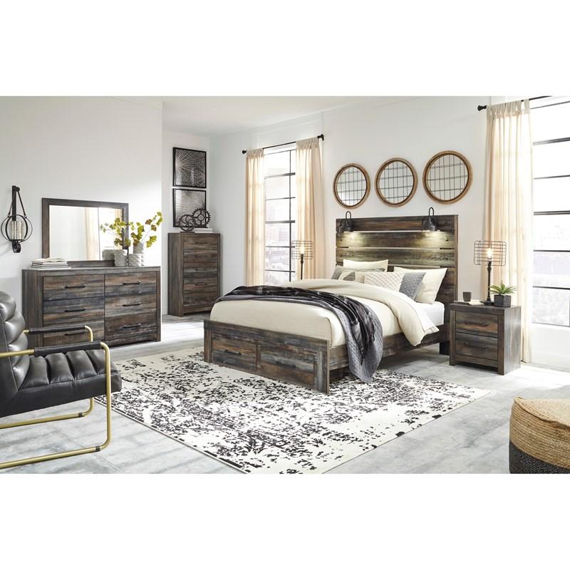 Large Picture of Drystan B211B107 6 pc Queen Storage Bedroom Set