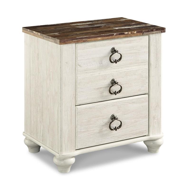 Large Picture of Willowton B267B65 7 pc Twin Panel Bedroom Set