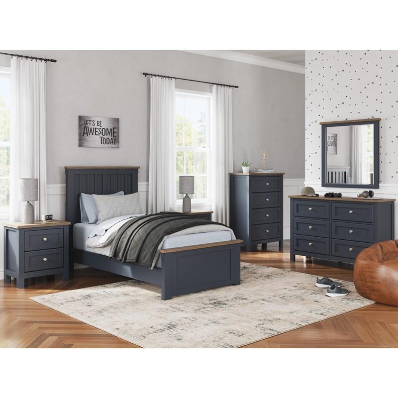 Large Picture of Landocken B414B20 6 pc Twin Bedroom Set