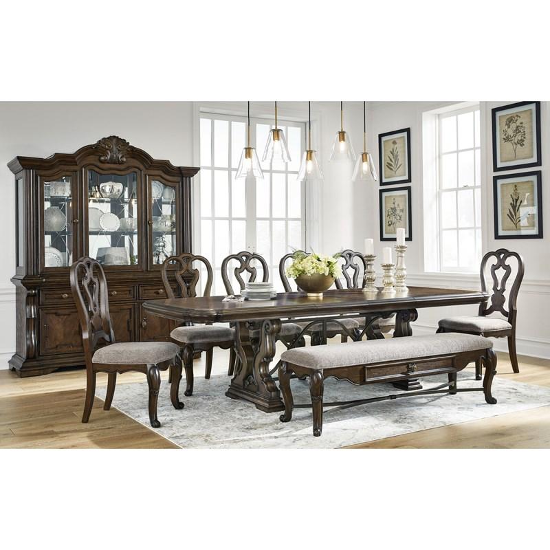 Large Picture of Maylee D947D15 8 pc Dining Set