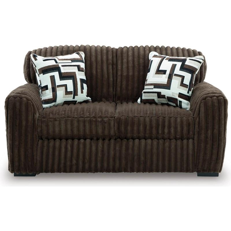 Large Picture of Signature Design by Ashley Midnight-Madness 98104 2 pc Living Room Set - Chocolate