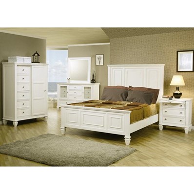 Coaster Furniture Sandy Beach 201301Q 6 pc Queen Panel Bedroom Set