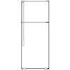 28-inch, 18.2 cu. ft. Top Freezer Refrigerator with Ice and Water (GTS18HCSWW) image 3