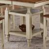Square Candice Counter Height Dining Table with Pedestal Base (Candice CD5454PTBW) image 1