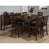 Square Taylor Pub Height Dining Table with Pedestal Base (Taylor 337-54) image 2
