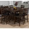 Square Taylor Pub Height Dining Table with Pedestal Base (Taylor 337-54) image 3