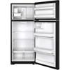 28-inch, 17.5 cu. ft. Top Freezer Refrigerator with Ice and Water (GIE18CTHBB) image 2