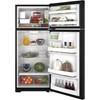 28-inch, 17.5 cu. ft. Top Freezer Refrigerator with Ice and Water (GIE18CTHBB) image 3