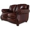 Stationary Leather Loveseat (9055-20-577) image 2