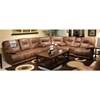 Voyager Reclining Fabric and Leather Look 3 pc Sectional (43845 1228-29/3028-29|4388 1228-29/3028-29|4389 1228-29/3028-29) image 1