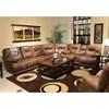 Voyager Reclining Fabric and Leather Look 3 pc Sectional (43845 1228-29/3028-29|4388 1228-29/3028-29|4389 1228-29/3028-29) image 2
