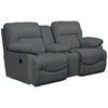Asher Manual Reclining Fabric Loveseat (490711 D118787) image 1
