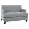 Stationary Fabric Loveseat (2532-L (Blue)) image 1