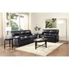 Talon Stationary Bonded Leather Loveseat (8511BK-2) image 4