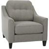 Fauteuil fixe en tissu (2407-C (LGr)) image 1