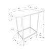 Pub Height Dining Table with Faux Marble Top and Trestle Base (I 2325) image 5