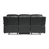 Cranley Reclining Leather Match Sofa (9700BLK-3) image 5