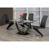 Dining Table with Glass Top and Pedestal Base (T5067) image 3