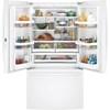 36-inch, 28.5 cu. ft. French 3-Door Refrigerator with Ice and Water (GNE29GGKWW) image 2