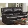 T1150 Manual Reclining Leather Air Loveseat (T1150 Love Seat - Chocolate) image 1