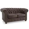 Stationary Leather Loveseat (3230-L Loveseat - Brown) image 1