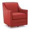Swivel Leather Chair (3443 Swivel Chair (Red)) image 1