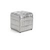 Silver Fox Fabric Ottoman (011-8100P) image 1