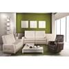 Roma Reclining Fabric and Leather Look Loveseat (ROMA-L) image 1