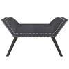 Lana 401-950GY Bench - Grey and Black image 3