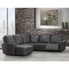 Jai Leather 5 pc Sectional (4043-5PCE-OP) image 1