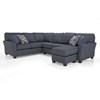 Alessandra Fabric 3 pc Sectional (2A1-3PCE) image 1