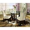 Round Matinee Dining Table with Glass Top & Pedestal Base (MT200TB) image 1