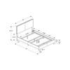 Twin Upholstered Panel Bed (I 5910T) image 5