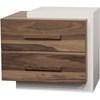 2-Drawer Kids Nightstand (1000-11-Walnut/White) image 1