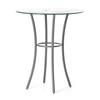 Round Lotus Counter Height Dining Table with Glass Top (50509-38_57|90236) image 1