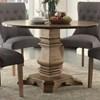 Round Anna Claire Dining Table with Zinc Top & Pedestal Base (5428-45RD) image 1