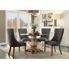 Round Anna Claire Dining Table with Zinc Top & Pedestal Base (5428-45RD) image 4