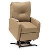 Fauteuil inclinable motorisé Theo en cuir (42002-38-BROADWAY-KHAKI) image 1