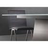 Sculpture Dining Table with Glass Top and Pedestal Base (Sculpture 36
