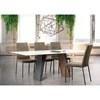 Timeless Dining Table with Glass Top and Pedestal Base (Timeless 47