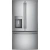36-inch, 27.8 cu. ft. French 3-Door Refrigerator with Ice and Water (GFE28HSKSS) image 1